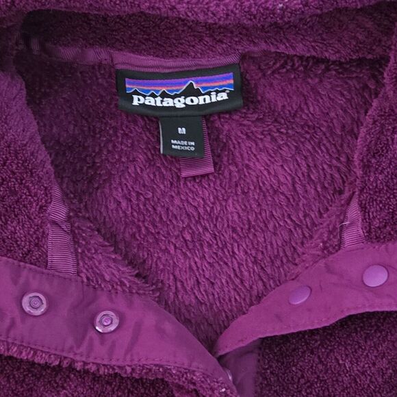 Patagonia Womens Re-Tool Snap-T Fleece Pullover Berry Size Medium - Picture 5 of 7